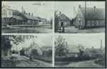 Postkort fra Lerbjerg med 4 motiver. Sendt fra LERBJERG til GJERN St. Sidestemplet i GJERN den 25.3.1915.