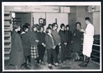 Skoleklasse på besøg ca. 1968